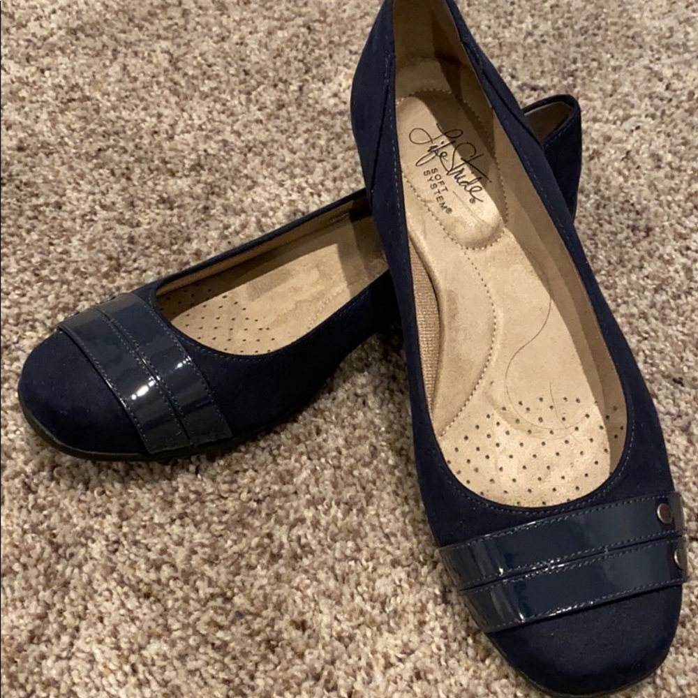 Blue flats